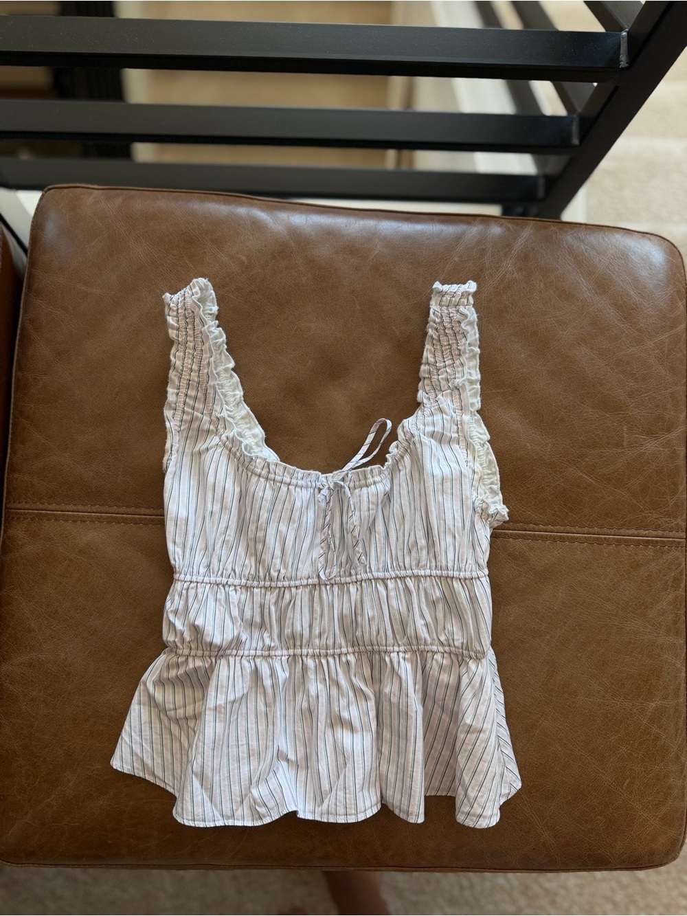 Sunday Best Aritzia ribbed baby doll top